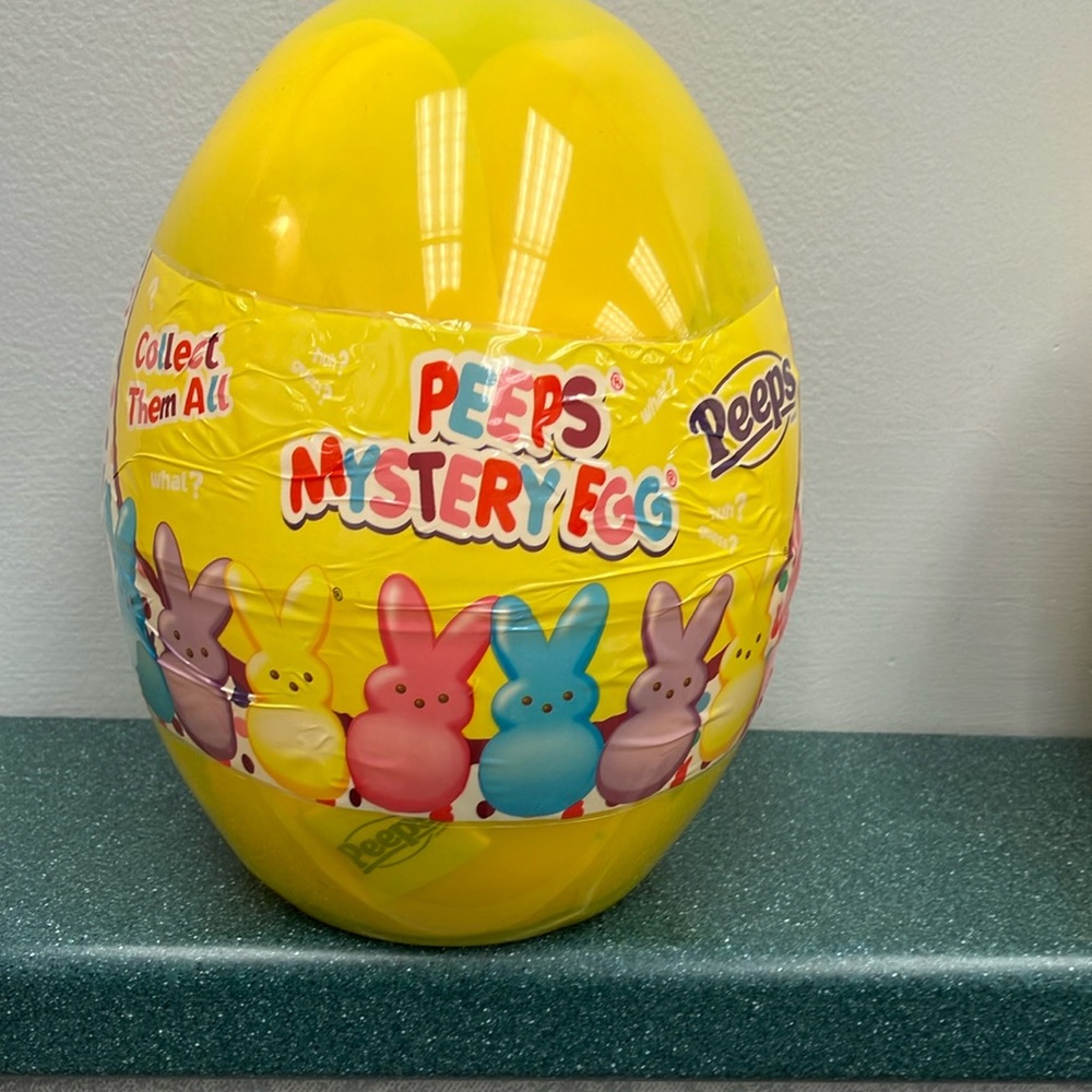 Peeps mystery egg with bunny inside